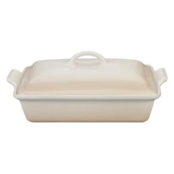 Le Creuset 4 Qt. (12" X 9") Heritage Covered Rectangular Casserole - Meringue