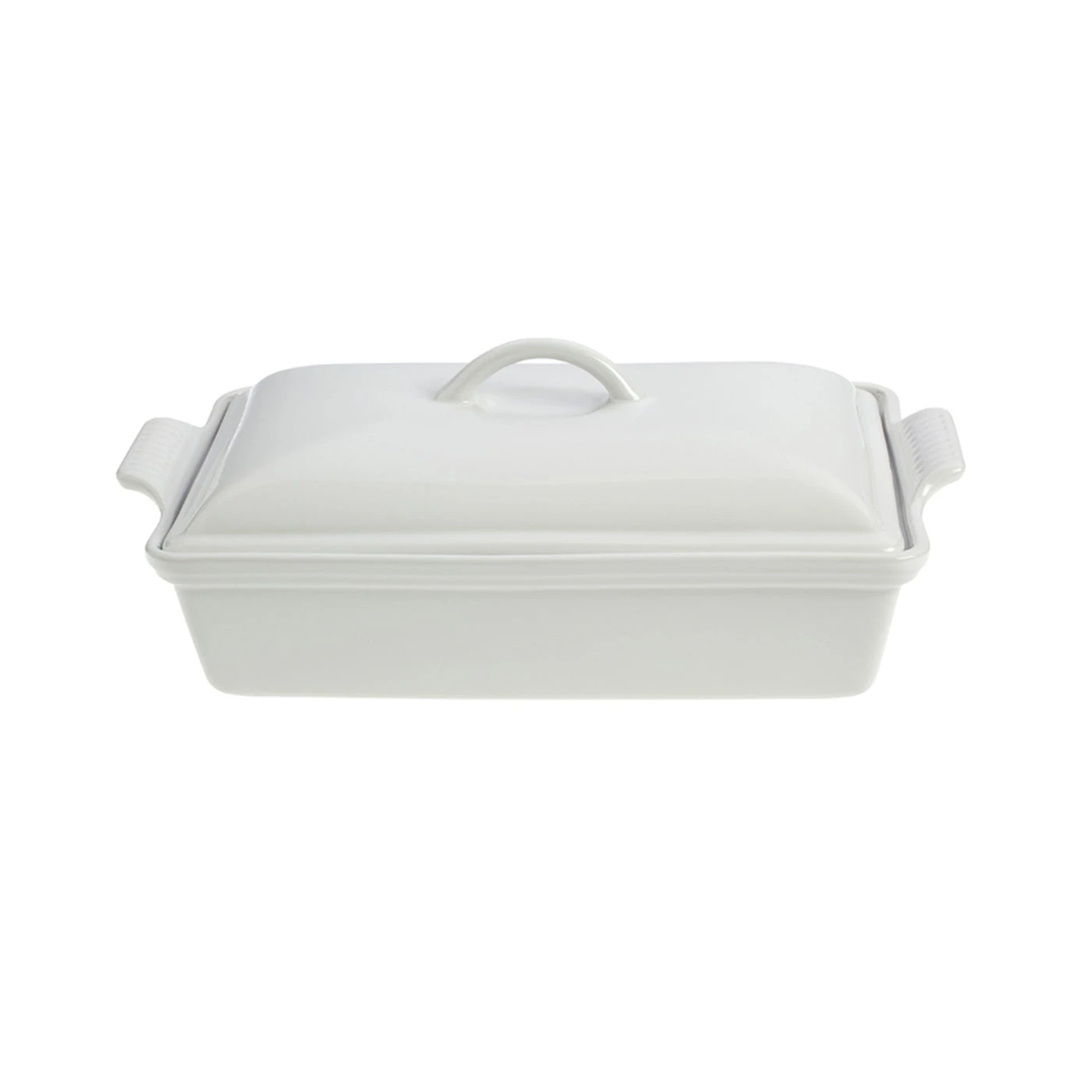 Le Creuset 4 Qt. (12" X 9") Heritage Covered Rectangular Casserole - White 1 Le Creuset 4 Qt. (12" X 9") Heritage Covered Rectangular Casserole - White