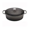 Le Creuset 6 3/4 Qt. Signature Oval Dutch Oven W/Stainless Steel Knob - Oyster- Personalized Engraving Available