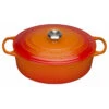 Le Creuset 6 3/4 Qt. Signature Oval Dutch Oven W/Stainless Steel Knob - Flame- Personalized Engraving Available
