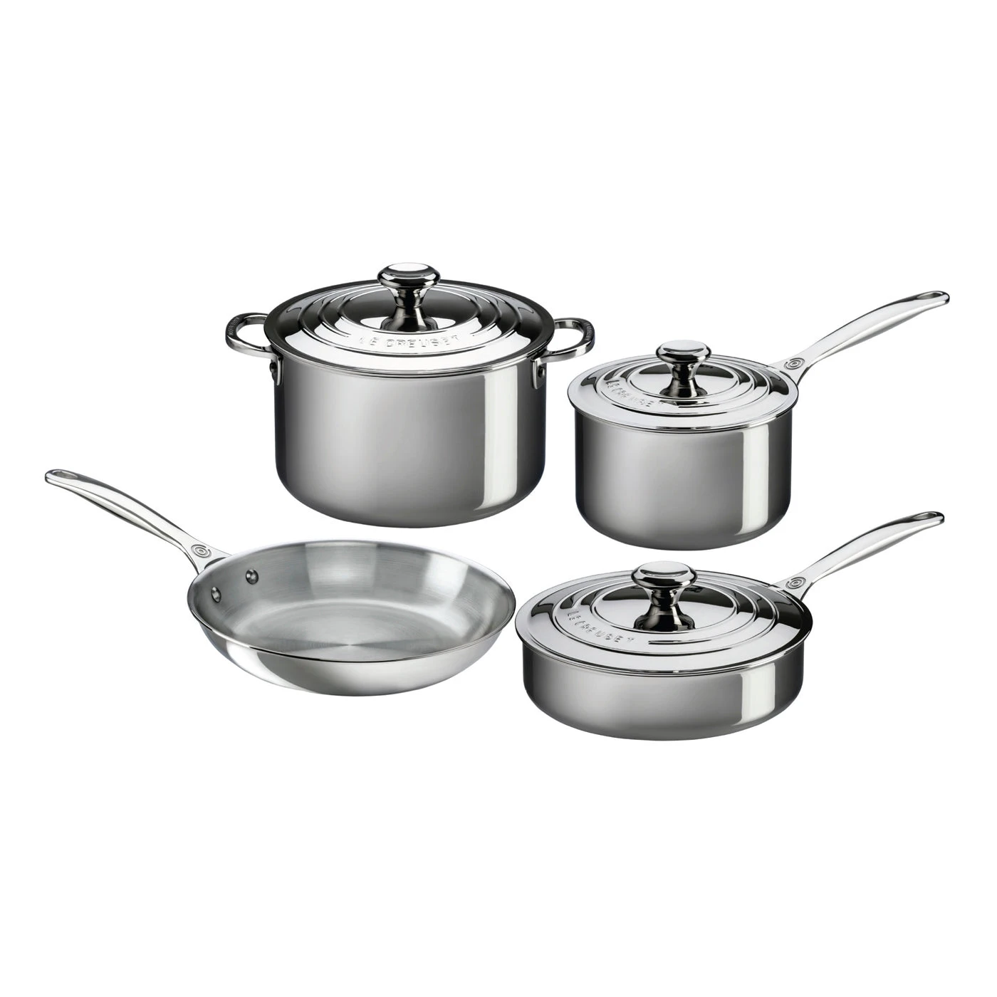 Le Creuset 7-Piece Set - Stainless Steel 1 Le Creuset 7-Piece Set - Stainless Steel