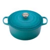 Le Creuset 7 1/4 Qt. Signature Round Dutch Oven W/Stainless Steel Knob - Caribbean- Personalized Engraving Available
