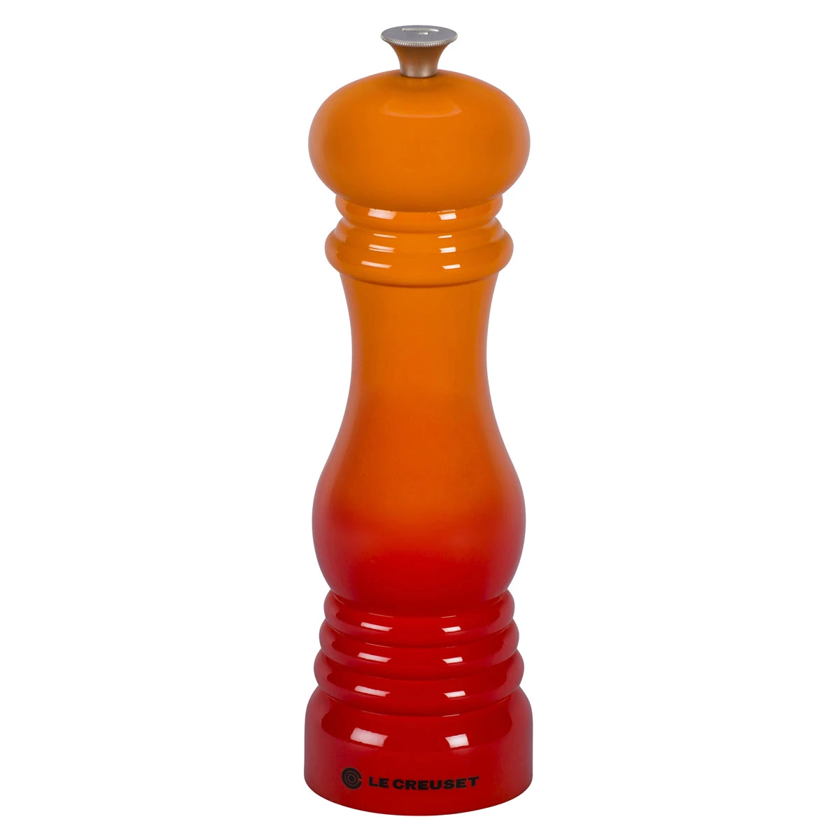 Le Creuset 8" X 2 1/2" Pepper Mill - Flame 1 Le Creuset 8" X 2 1/2" Pepper Mill - Flame