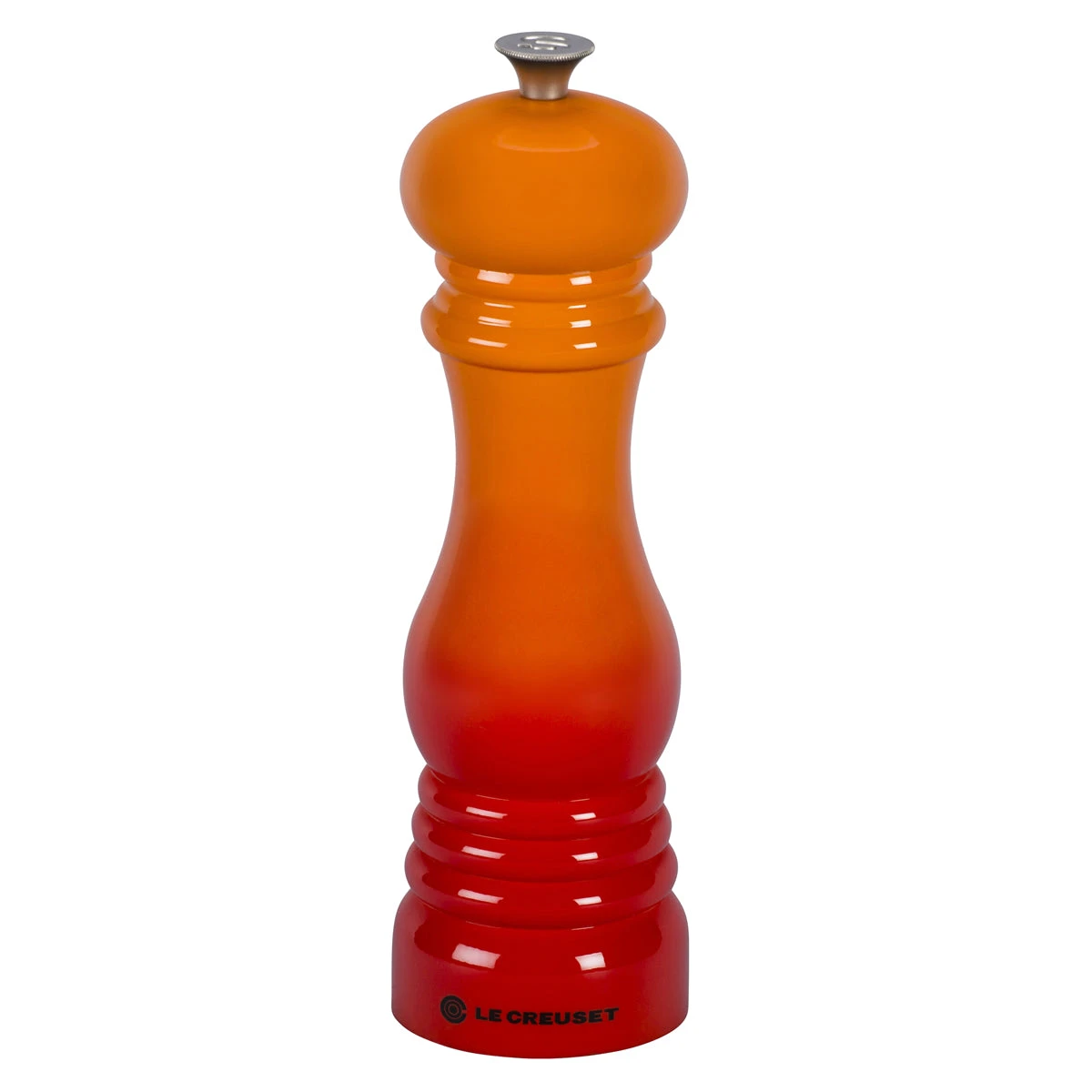 Le Creuset 8" X 2 1/2" Salt Mill - Flame 1 Le Creuset 8" X 2 1/2" Salt Mill - Flame