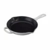 Le Creuset 9" (1 3/8 Qt.) Signature Cast Iron Handle Skillet - White