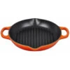 Le Creuset 9 3/4" Signature Deep Round Grill Pan - Flame