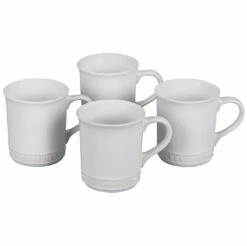 Le Creuset Set Of 4 - 14 Oz. Mugs - White